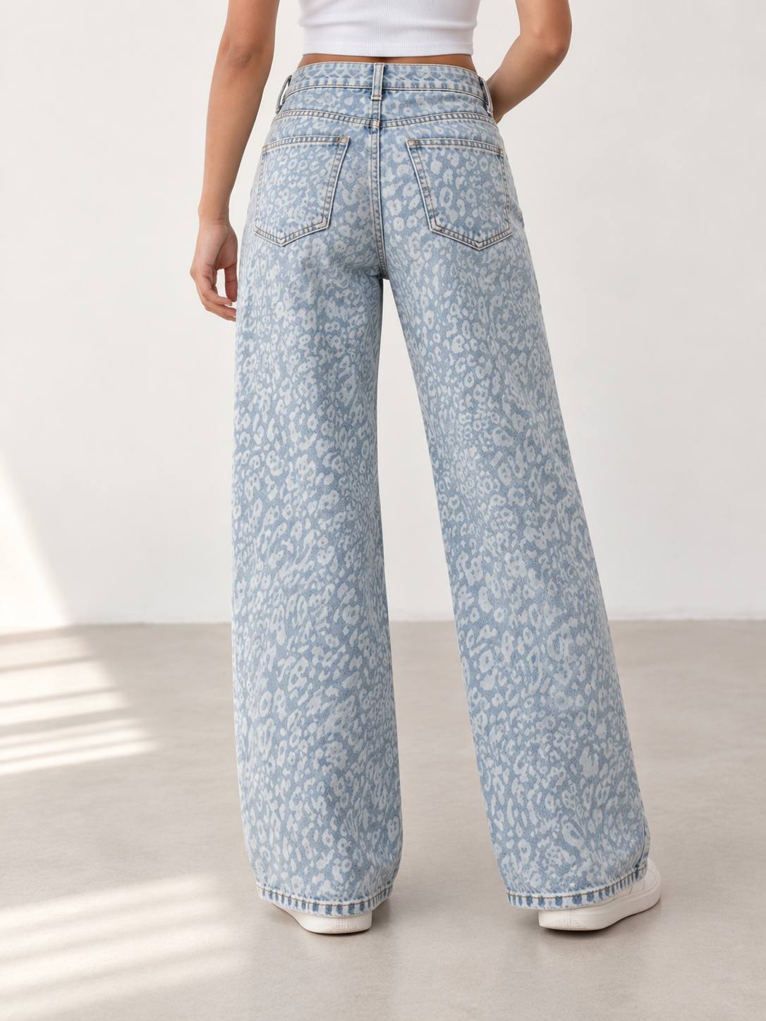 Vaqueros Estampado leopardo