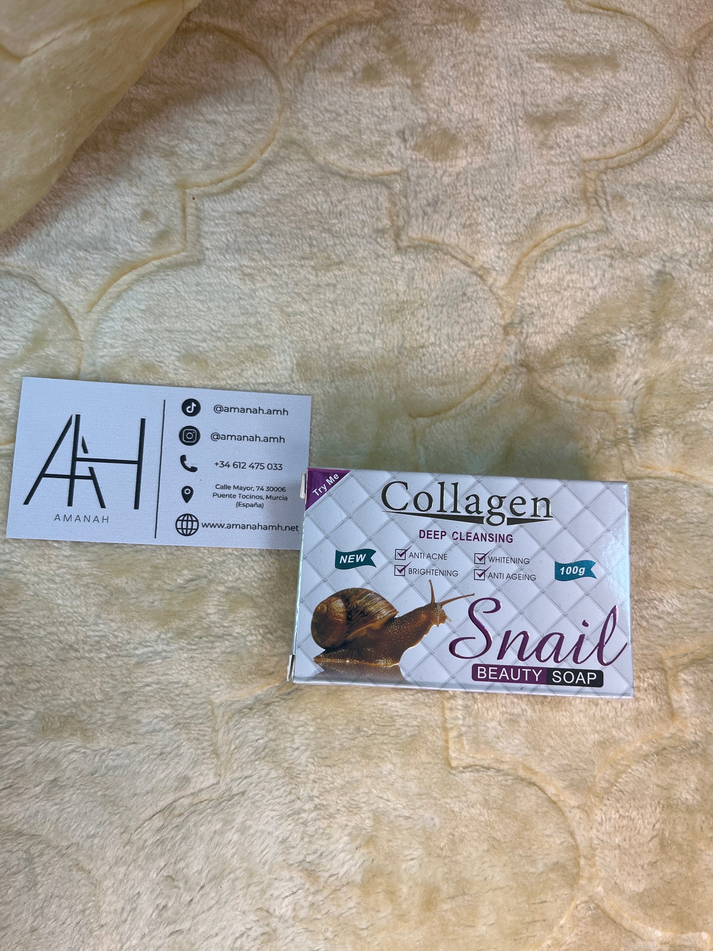 Jabón colágeno caracol