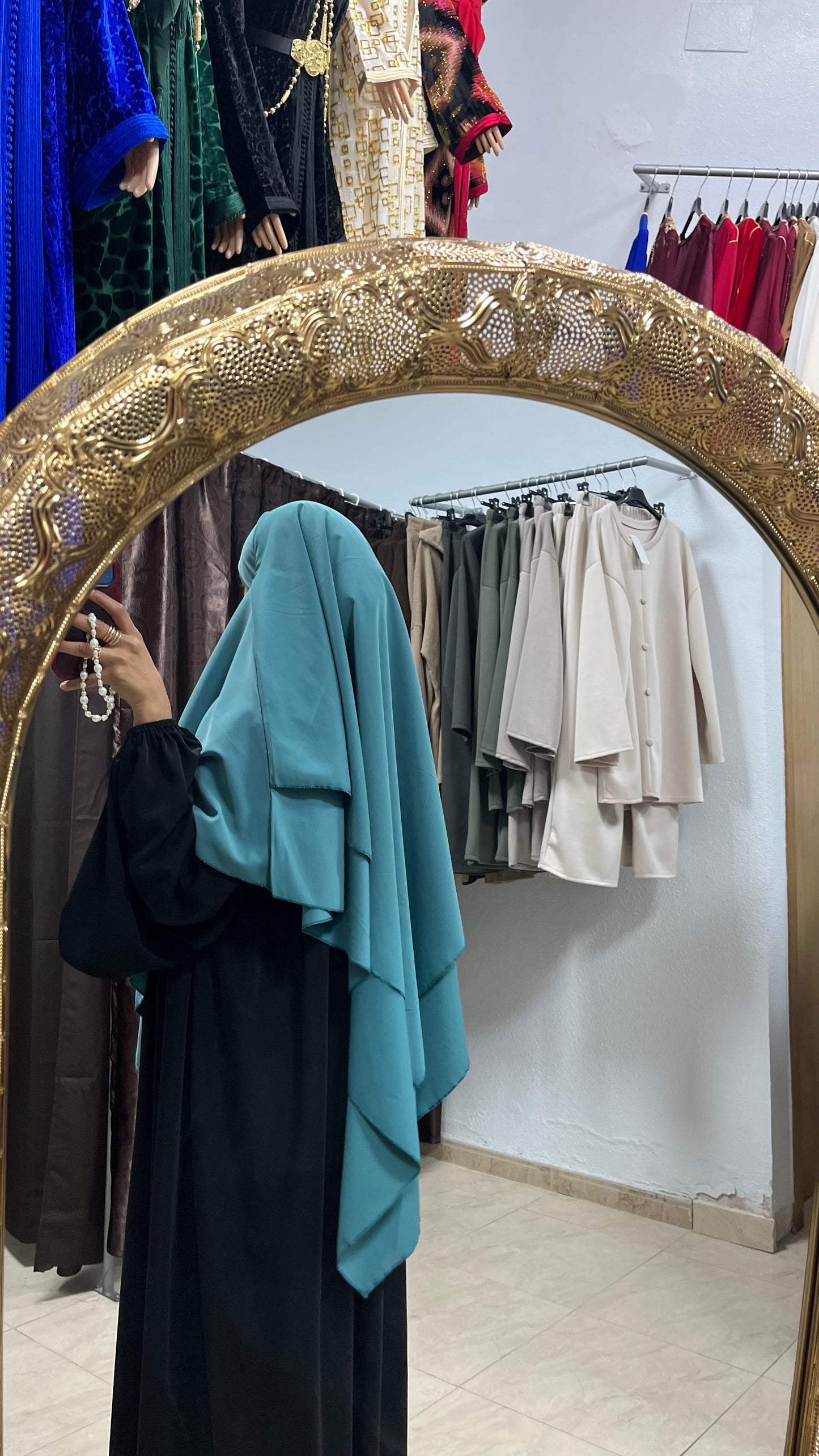 Khimar crepe 2 capas