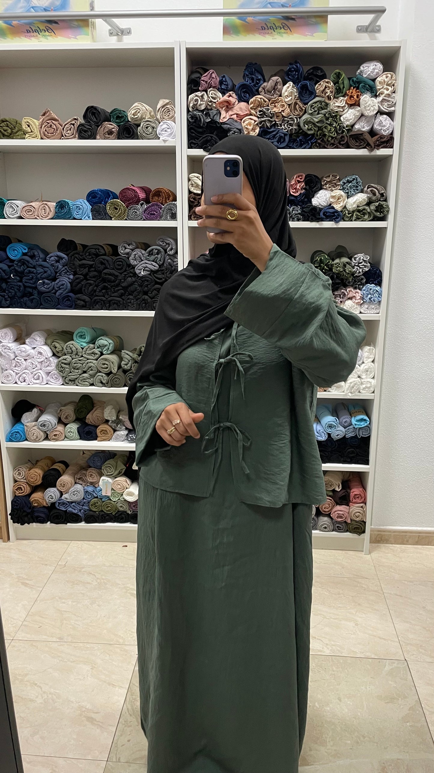 Abaya 2 pzs lazos