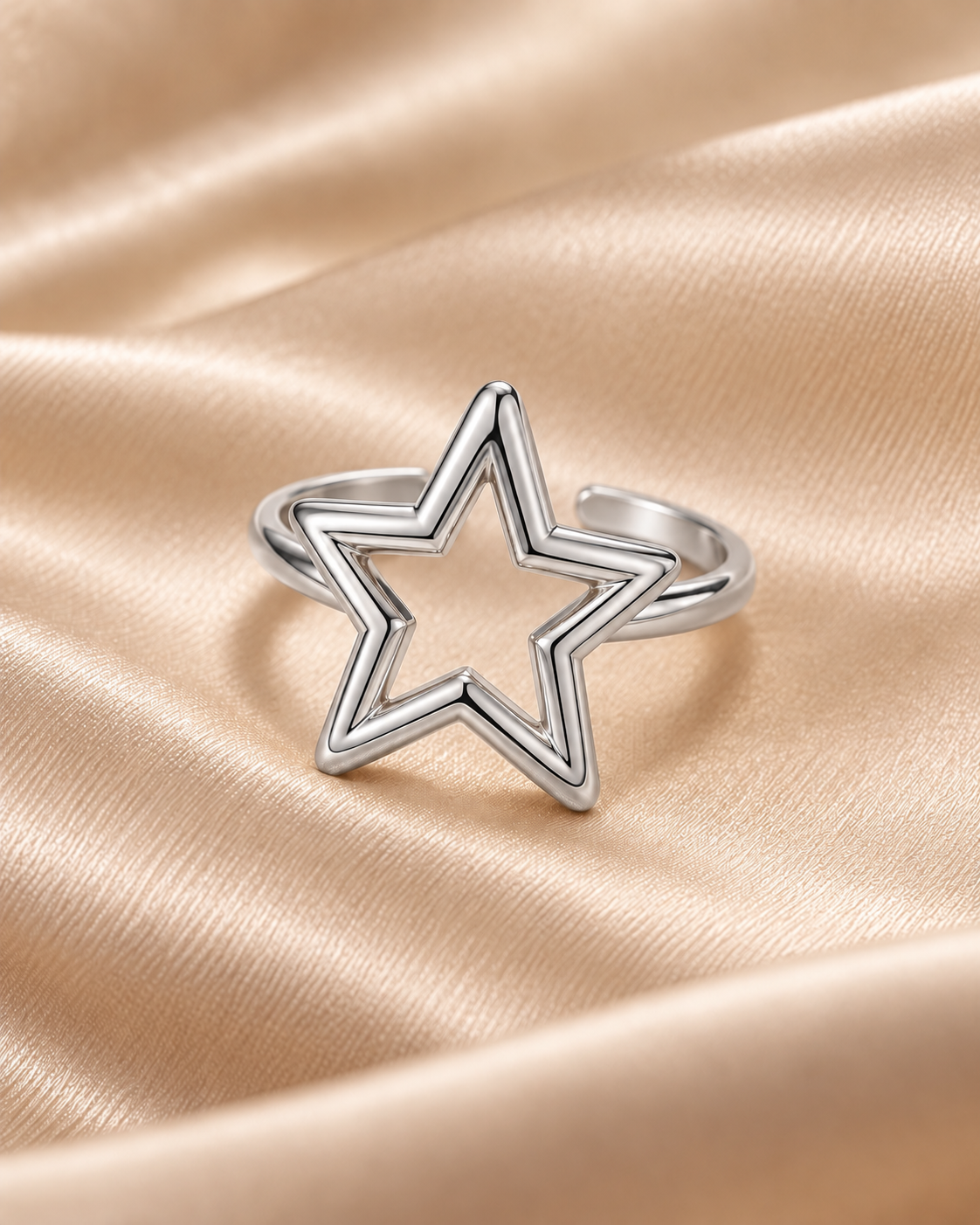 Anillo Star plateado