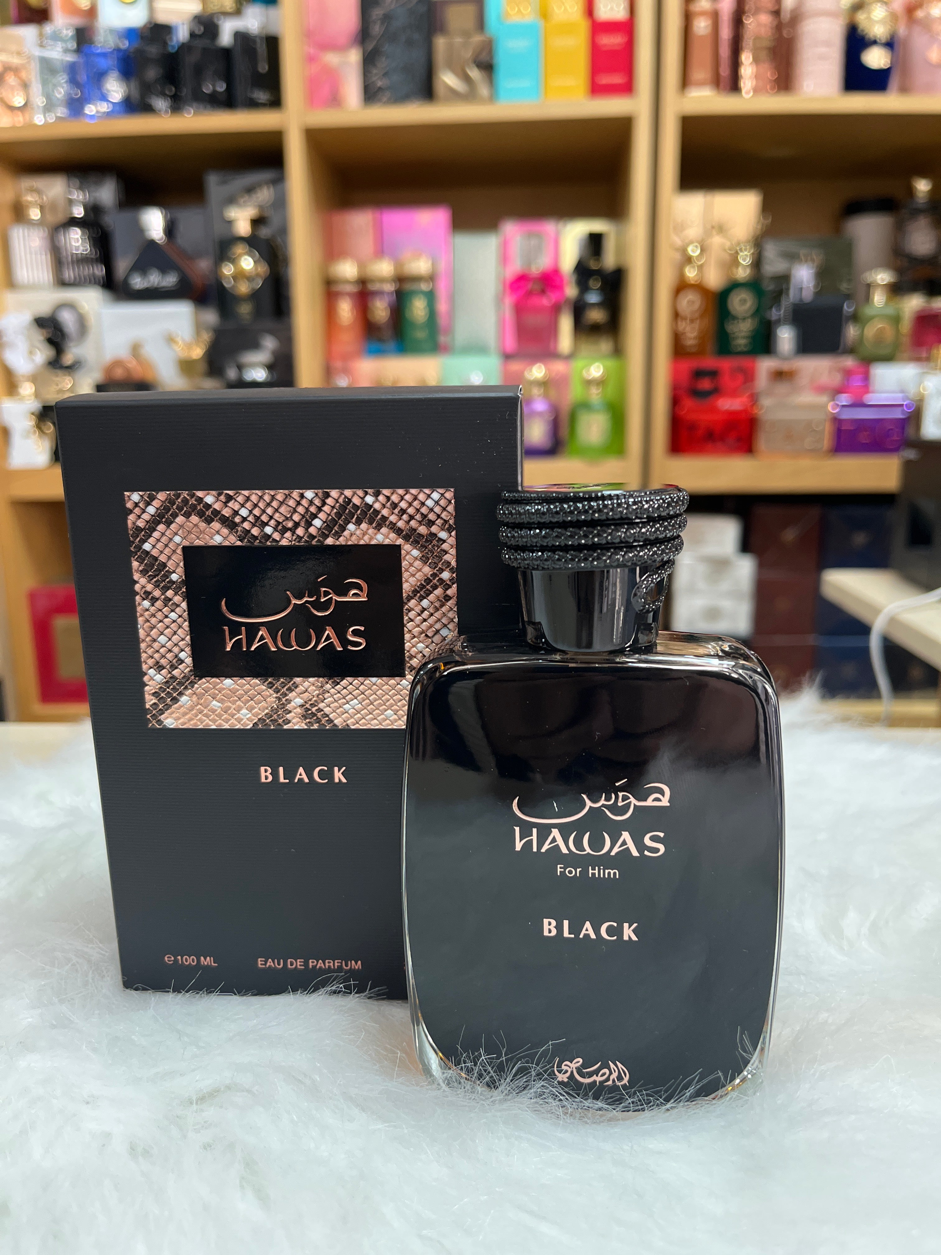 Hawas Black For Him Rasasi – AMANAH