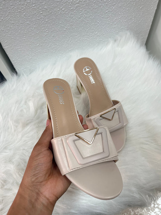 Sandalias tacón tricuadro