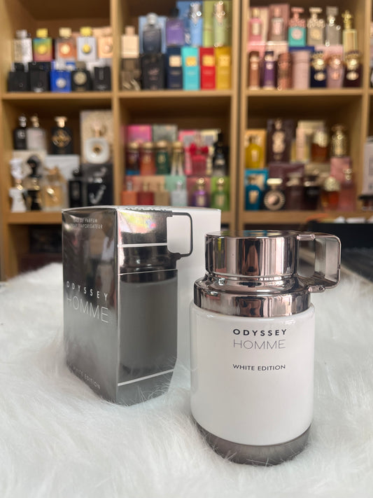 Muestra Odyssey Homme White Edition Armaf