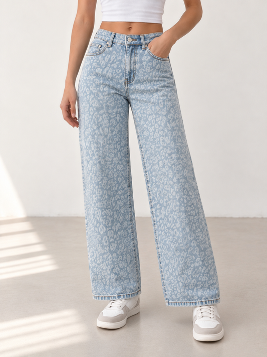 Vaqueros Estampado leopardo