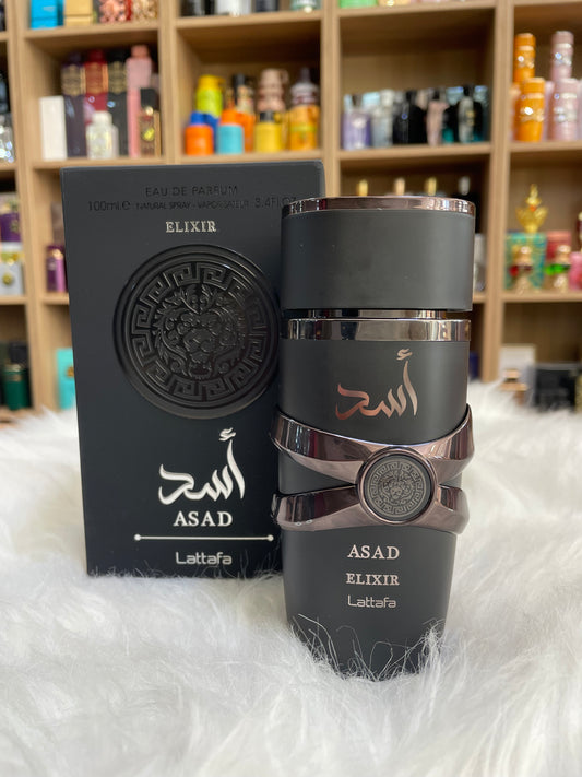 Muestra Asad Elixir Lattafa