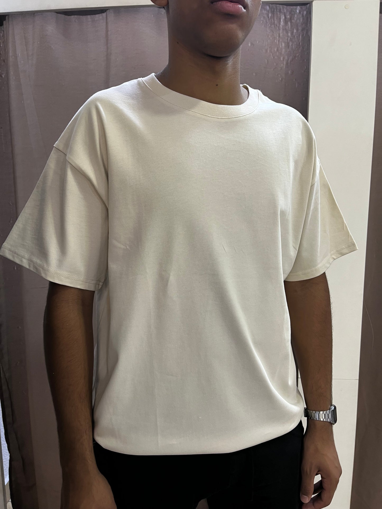 Camiseta Básica beige Oversize