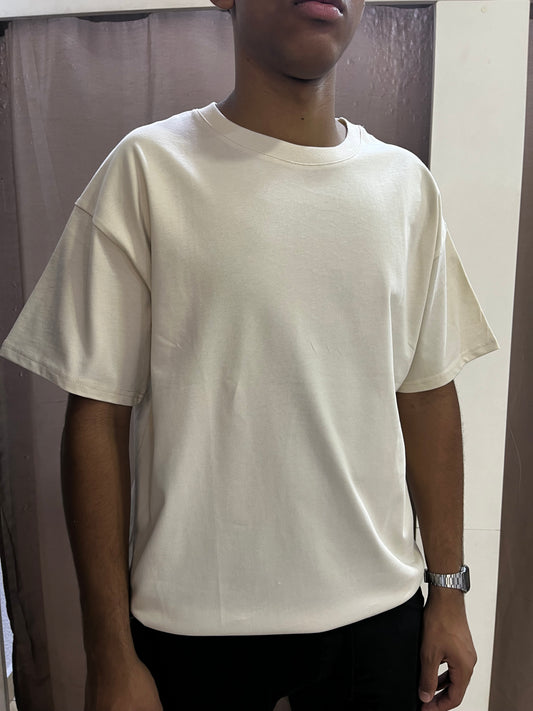 Camiseta Básica beige Oversize