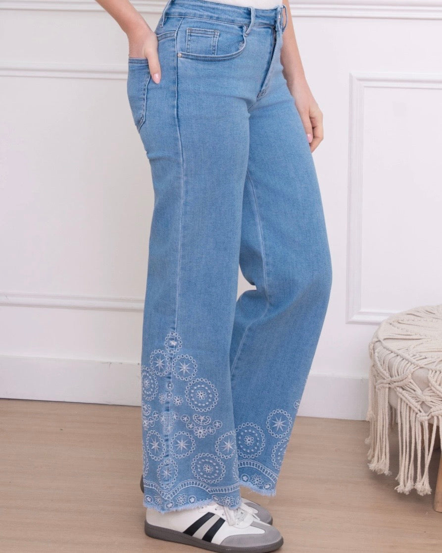 Wideleg bordado
