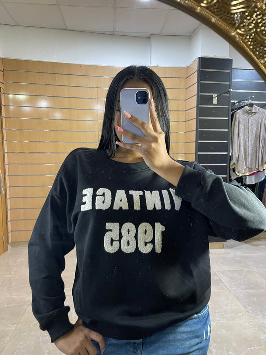 Sudadera Vintage relieve