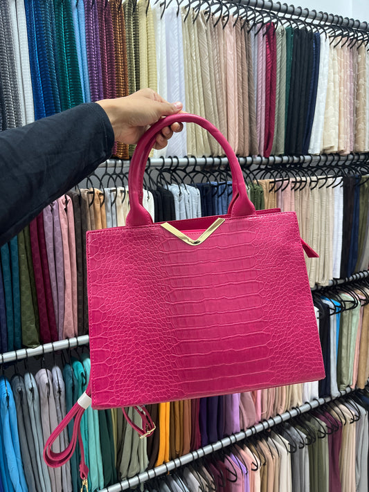 Bolso Relieve Fucsia