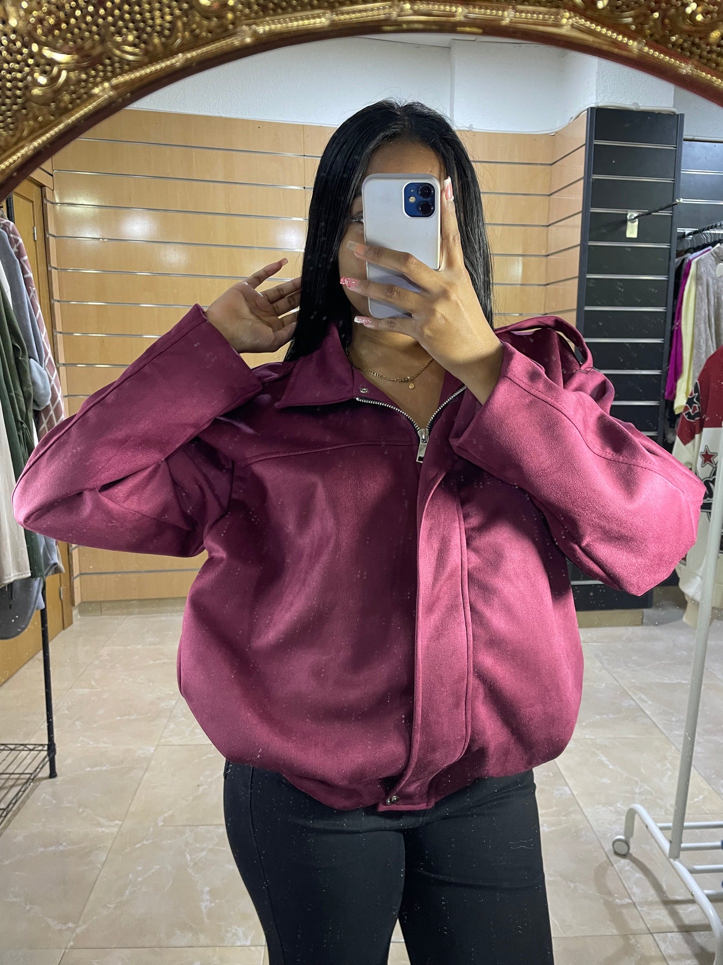 Chanqueta Ante granate