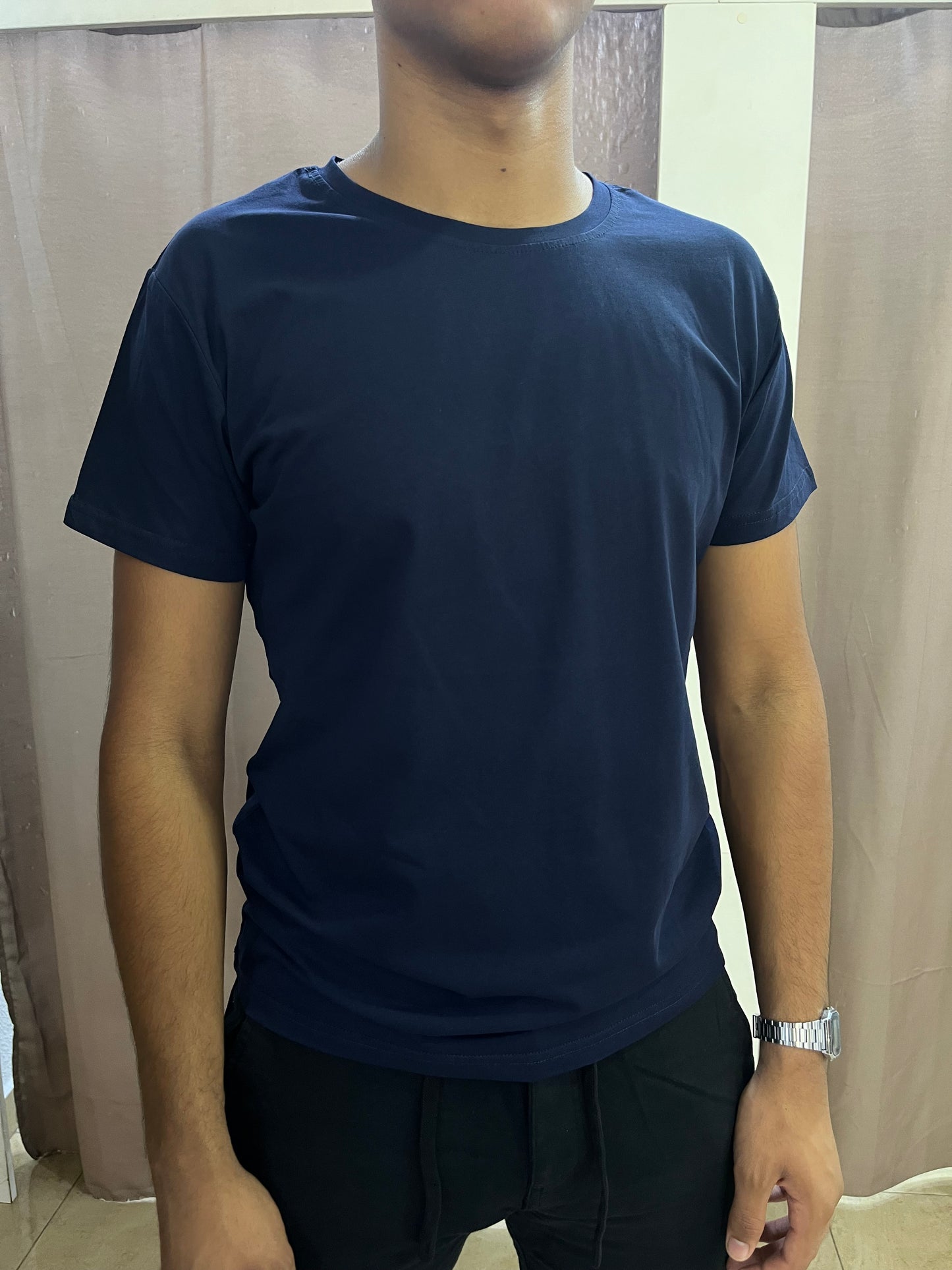 Camiseta básica azul marino