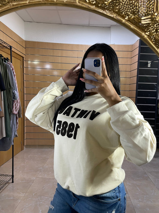 Sudadera Vintage relieve
