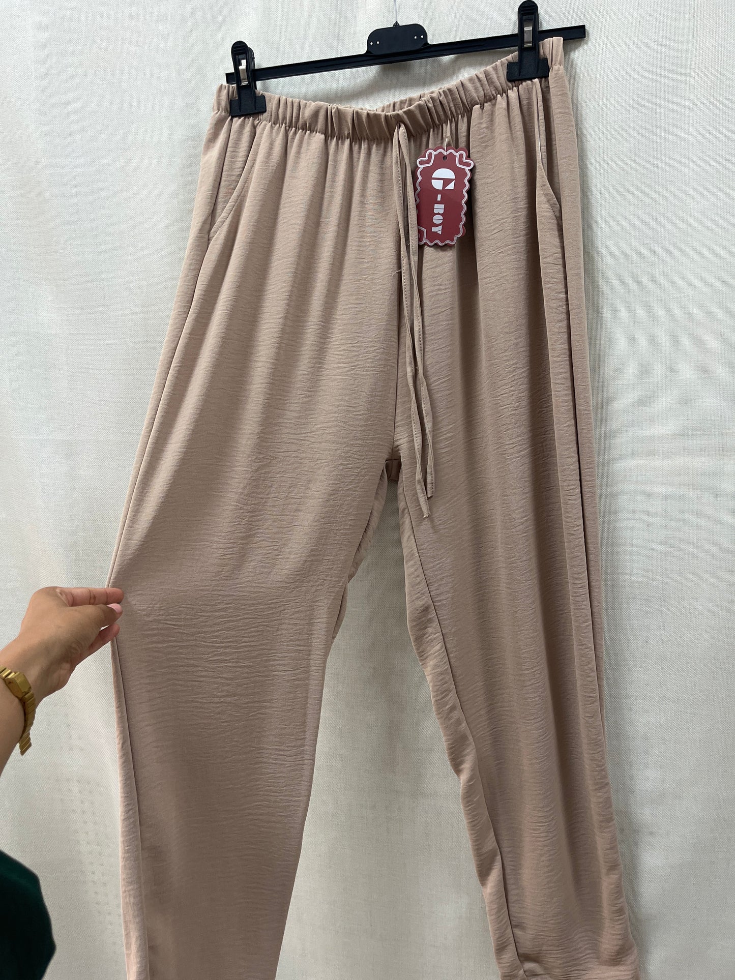 Pantalon camel fino