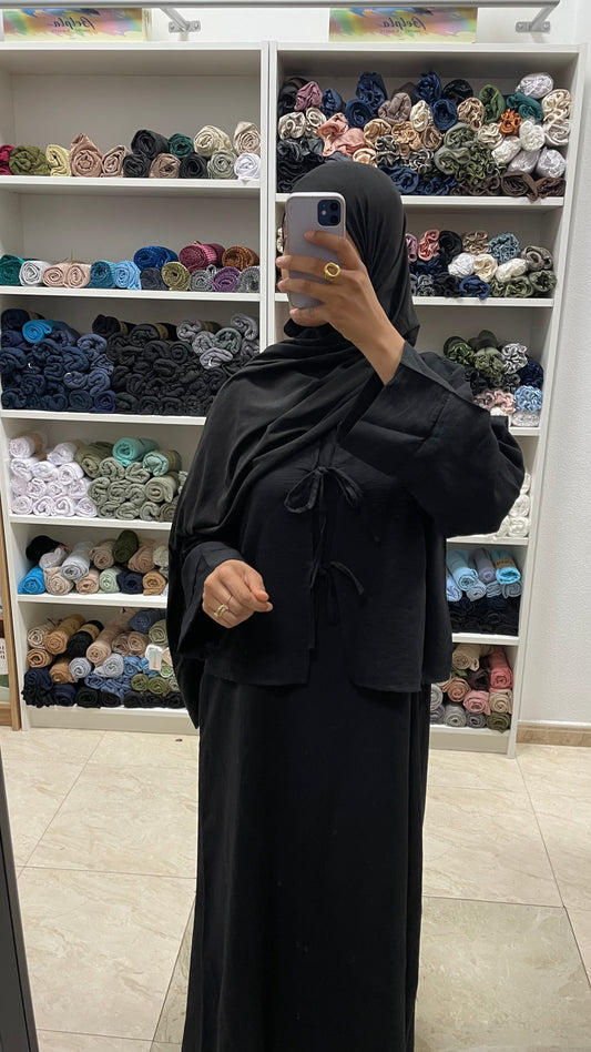 Abaya 2 pzs lazos