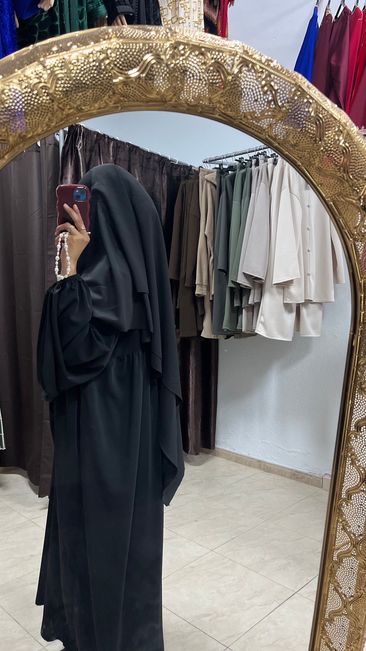 Khimar crepe 2 capas