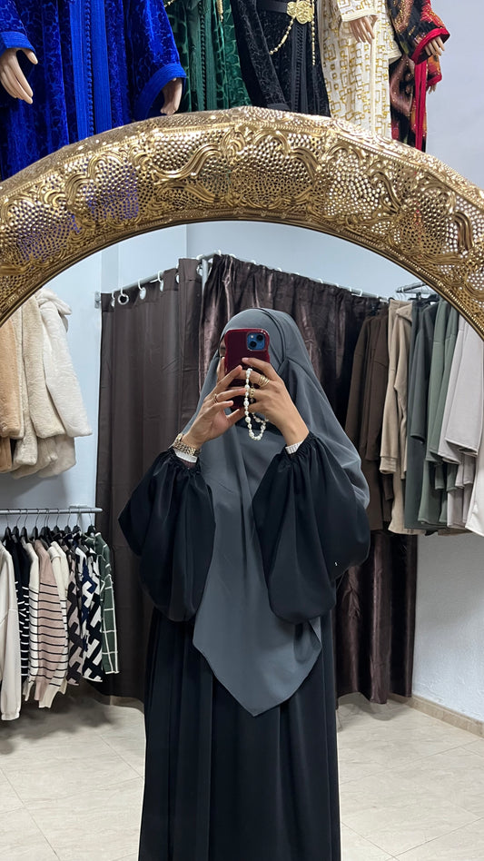 Khimar crepe 2 capas