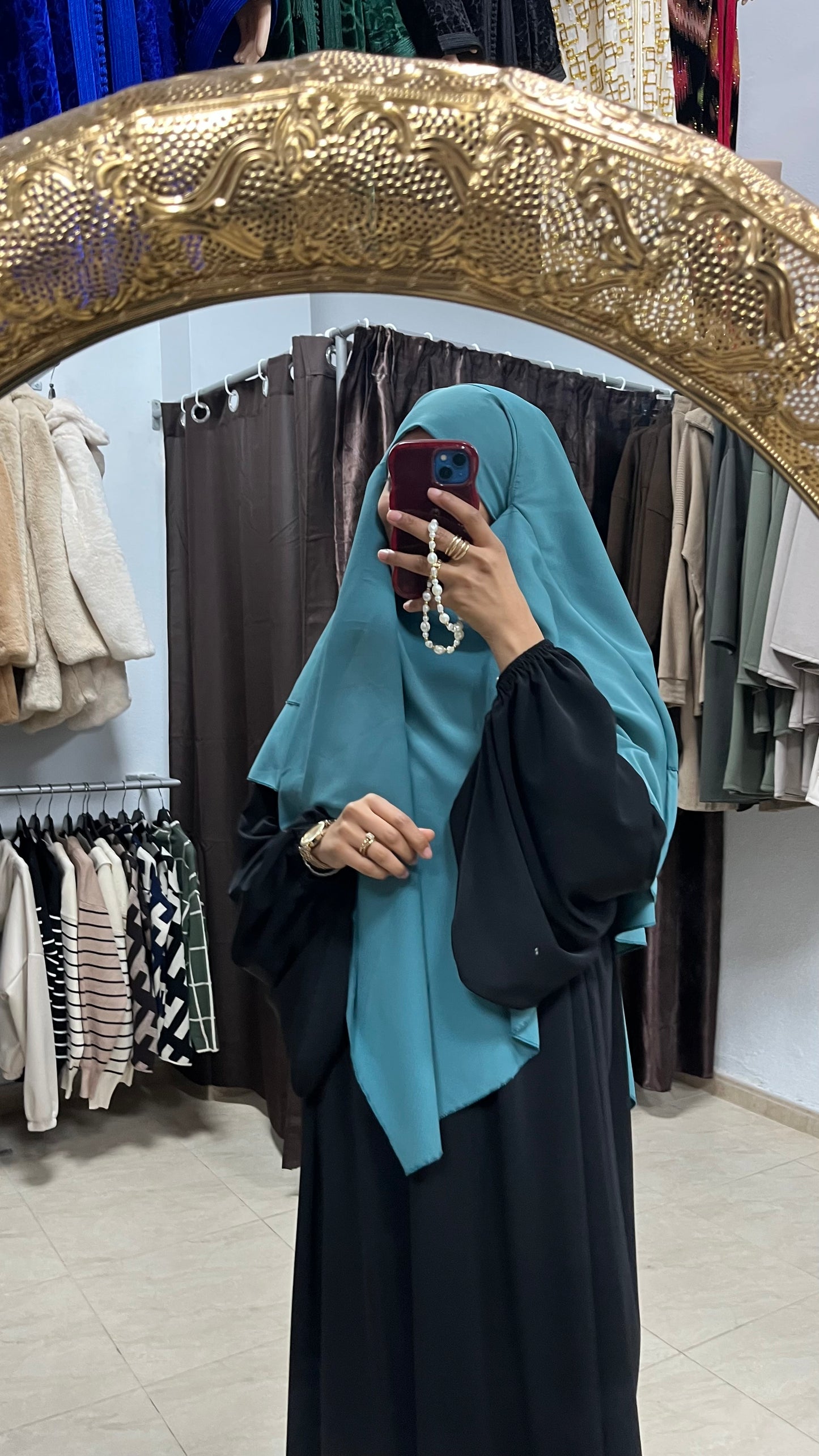 Khimar crepe 2 capas