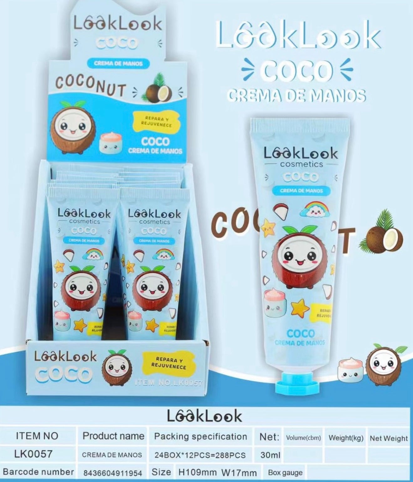 Crema Manos Coco