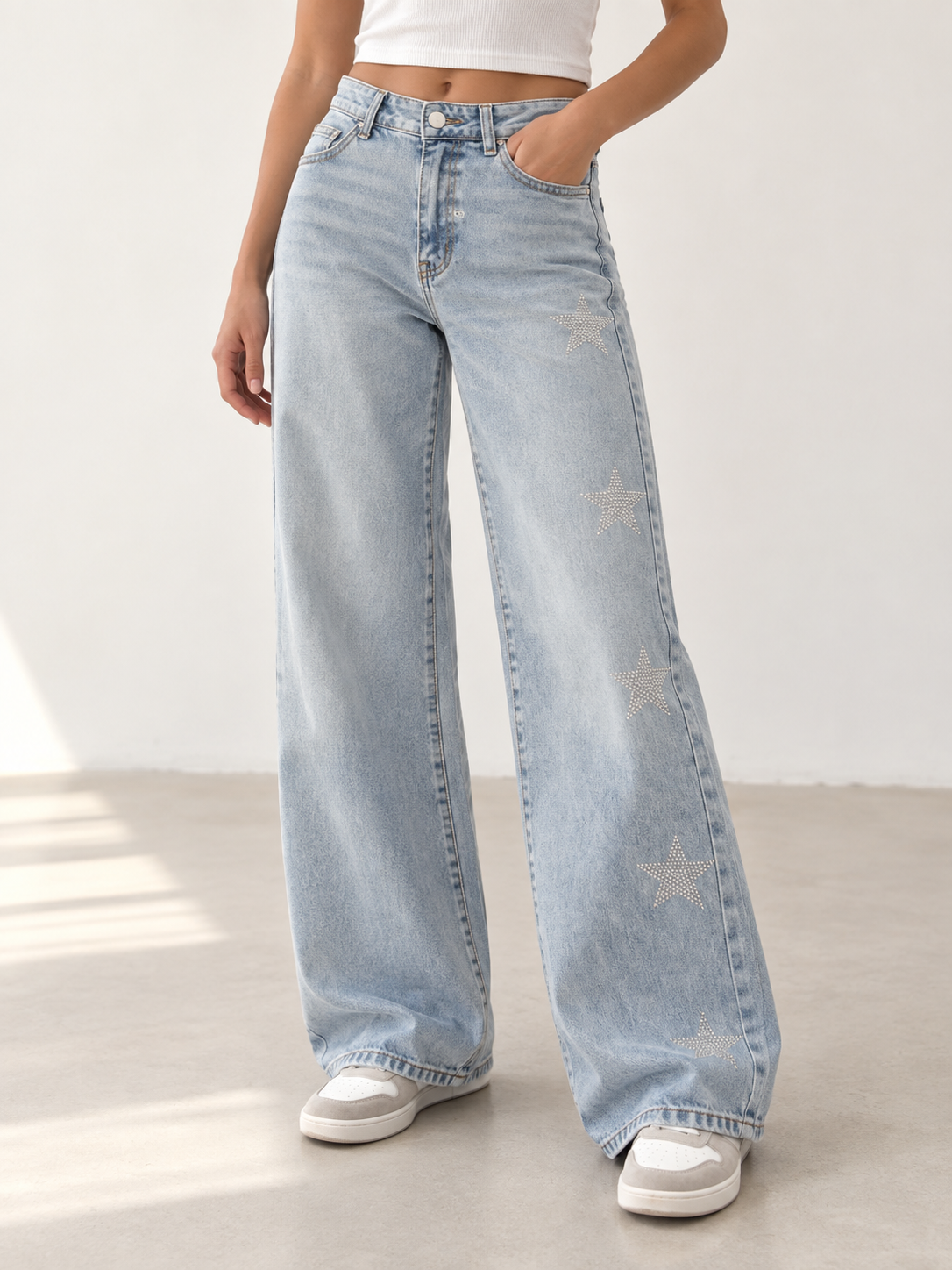 Vaqueros Wideleg Estrellas
