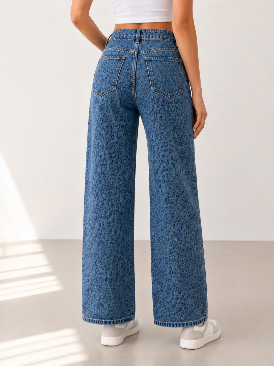 Vaqueros Estampado leopardo