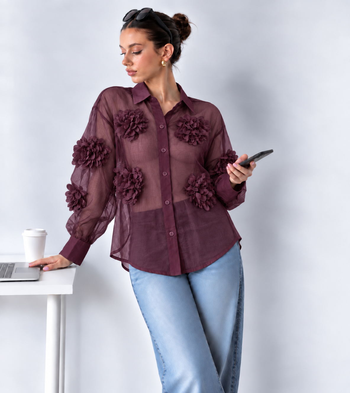 Camisa flores
