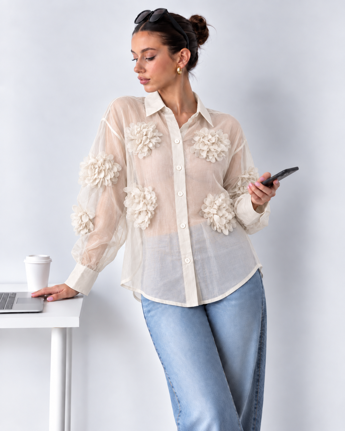 Camisa flores