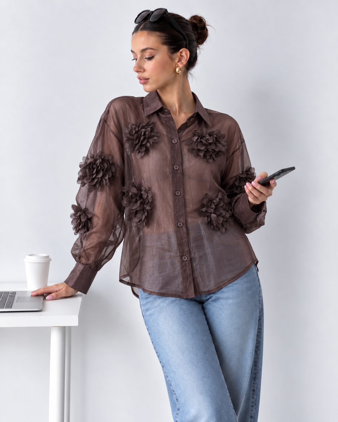 Camisa flores