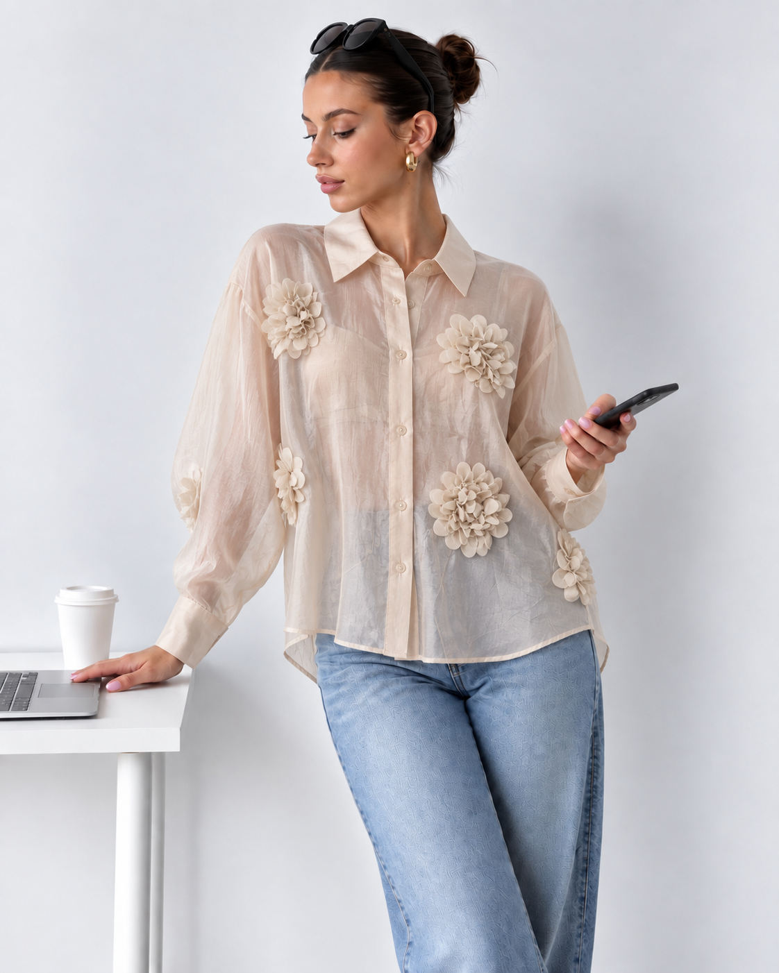 Camisa flores